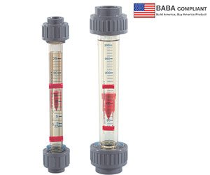 KSK All-Plastic Rotameter Flow Meter & Switch
