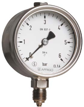 Safety Pressure Gauges as per EN 837-1/9.7.2